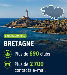 Base de données des clubs de football Bretagne – Plus de 690 clubs et plus de 2 700 contacts e-mail