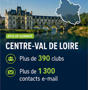 Base de données des clubs de football Centre-Val de Loire – Plus de 390 clubs et plus de 1 300 contacts e-mail