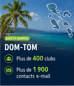 Base de données des clubs de football DOM-TOM – Plus de 400 clubs et plus de 1 900 contacts e-mail