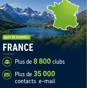 Base de données des clubs de football France – Plus de 8 800 clubs et plus de 35 000 contacts e-mail