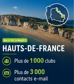 Base de données des clubs de football Hauts-de-France – Plus de 1 000 clubs et plus de 3 000 contacts e-mail