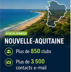 Base de données des clubs de football Nouvelle-Aquitaine – Plus de 850 clubs et plus de 3 500 contacts e-mail
